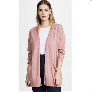 Madewell  Summer Ryder Heathered Pink Cardigan